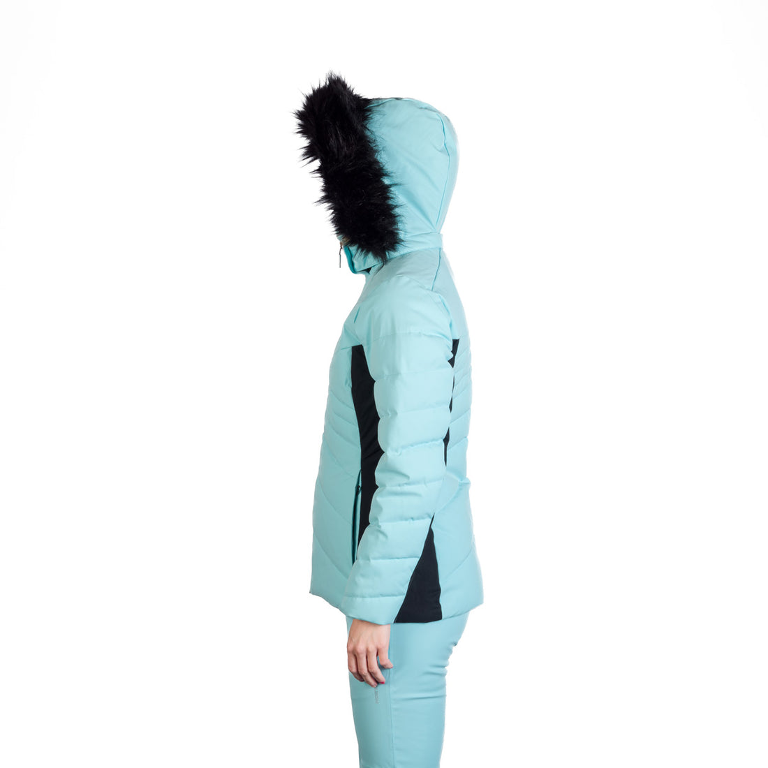 BU-6256SNW women's ski insulated trendy jacket with fur KELLIE