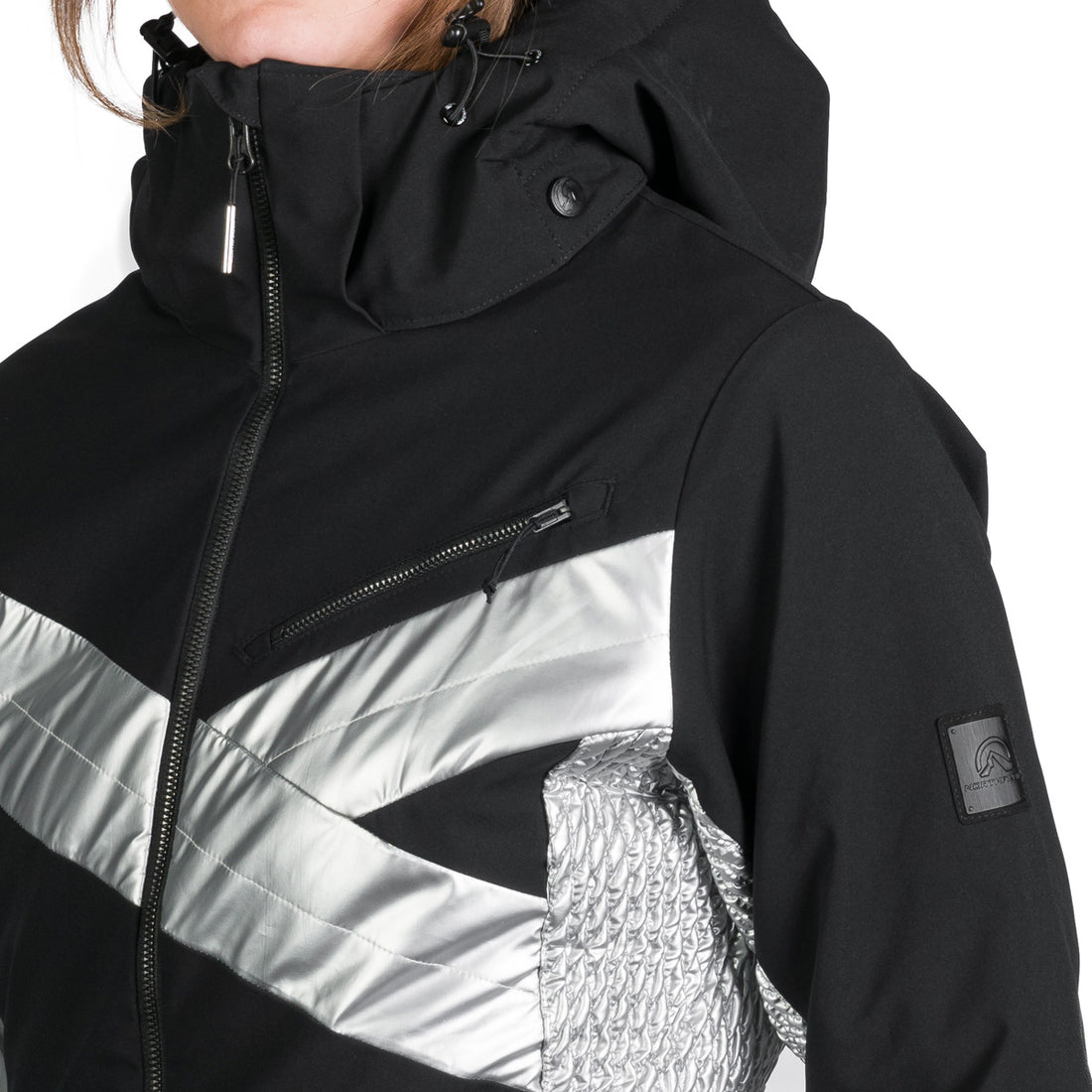 BU-6259SNW women ski trendy prolonged jacket LAURI