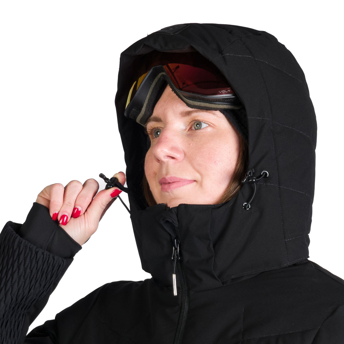 BU-6260SNW women's ski allover print insulated jacket LIZ