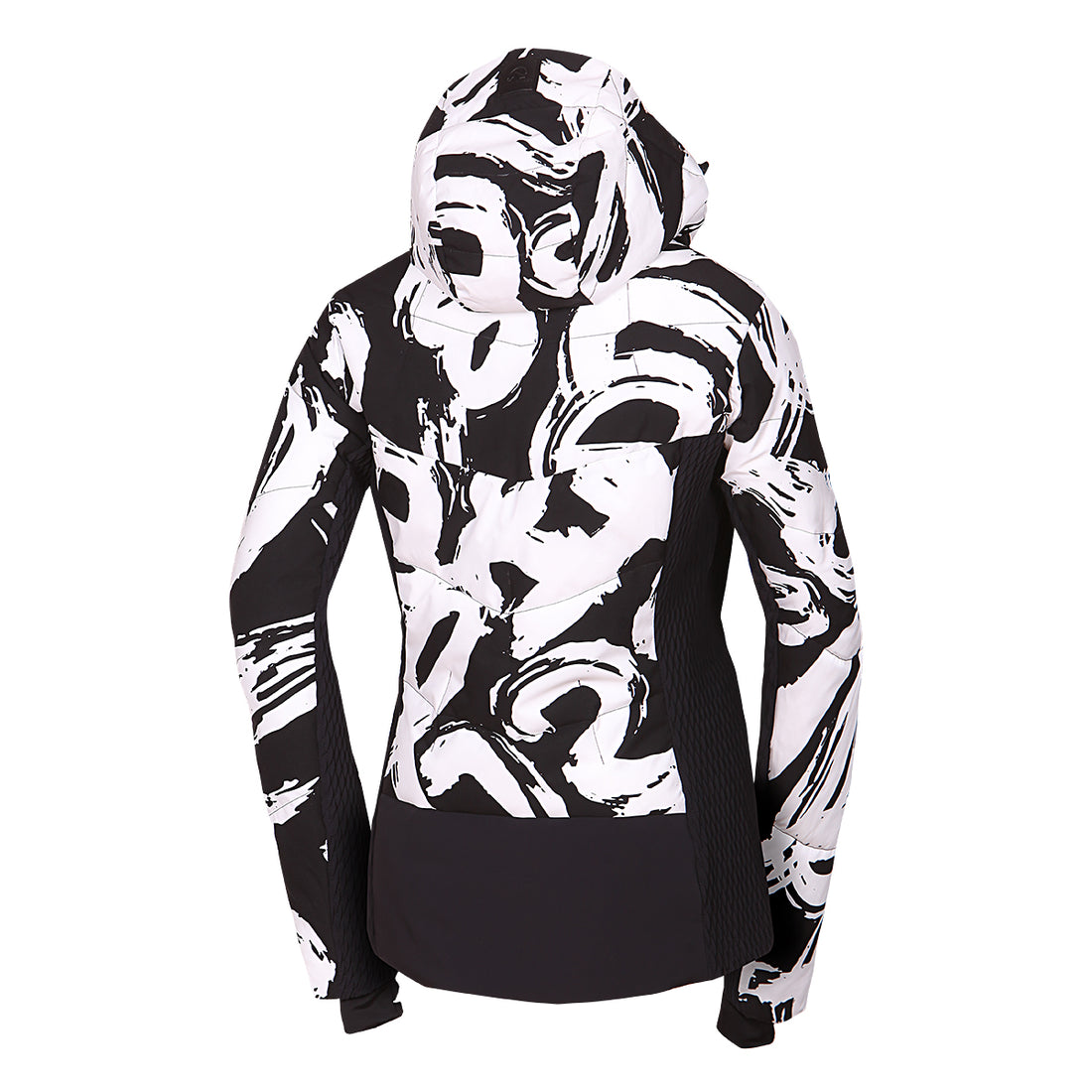 BU-6260SNW women's ski allover print insulated jacket LIZ