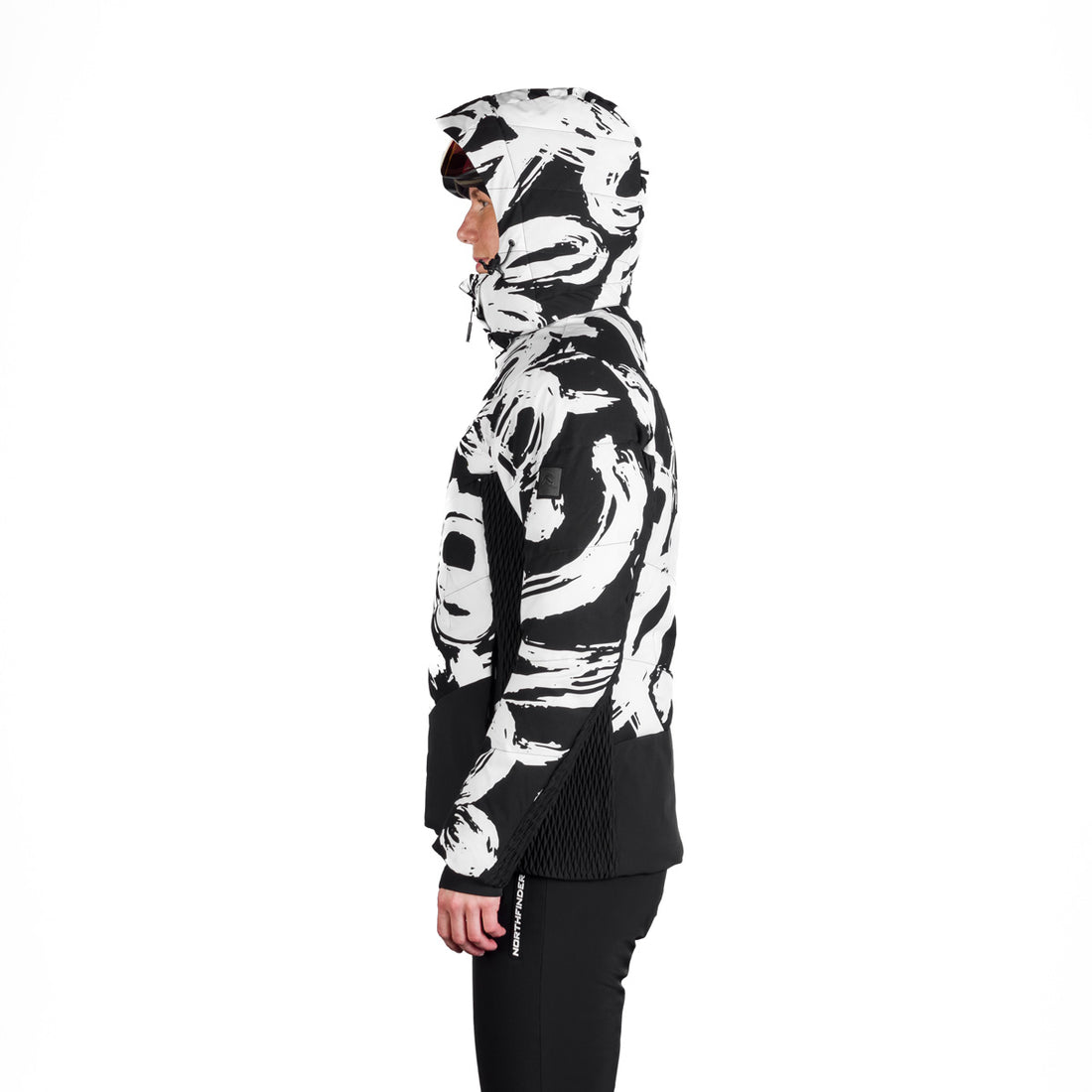 BU-6260SNW women's ski allover print insulated jacket LIZ