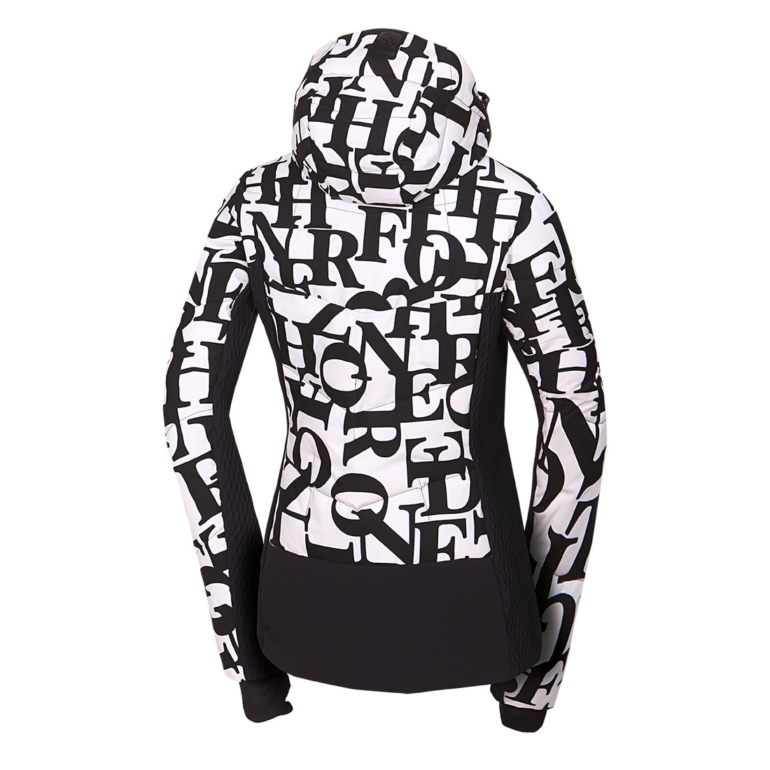 BU-6260SNW women's ski allover print insulated jacket LIZ