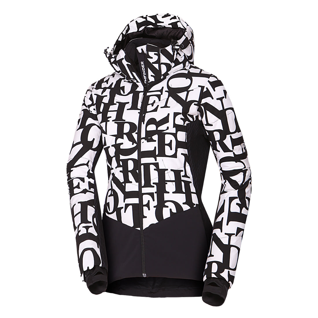BU-6260SNW women's ski allover print insulated jacket LIZ