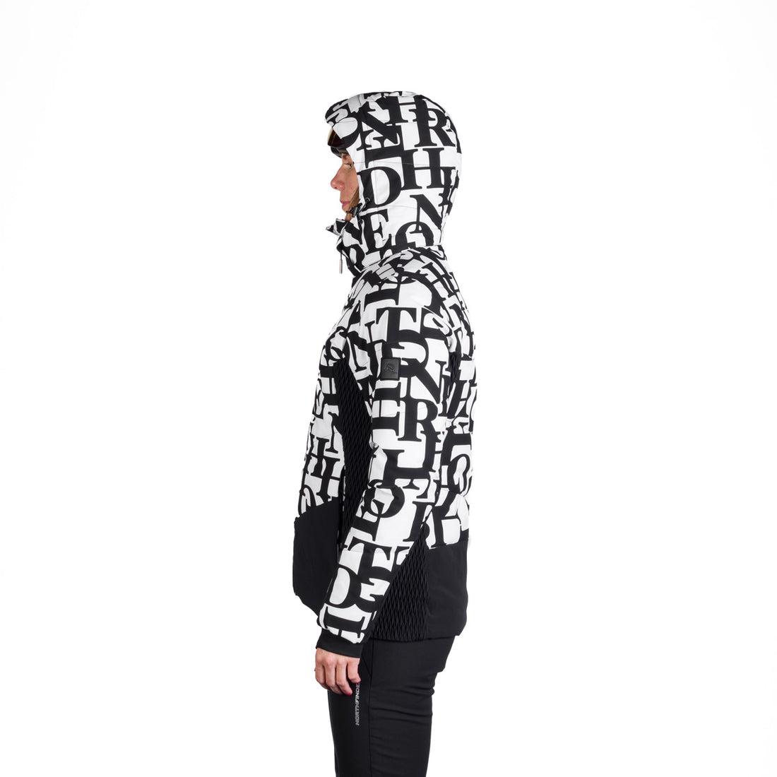 BU-6260SNW women's ski allover print insulated jacket LIZ