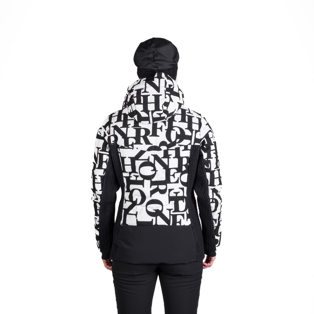 BU-6260SNW women's ski allover print insulated jacket LIZ