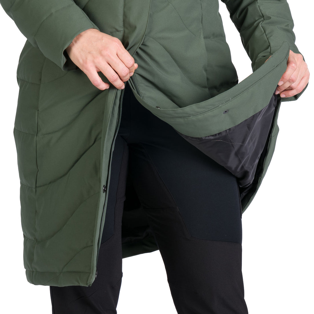 BU-6263SP women's insulated jacket long style ROBIN
