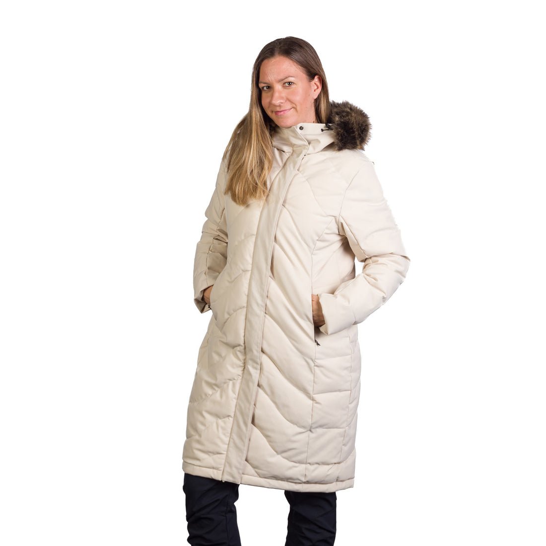 BU-6263SP women's insulated jacket long style ROBIN