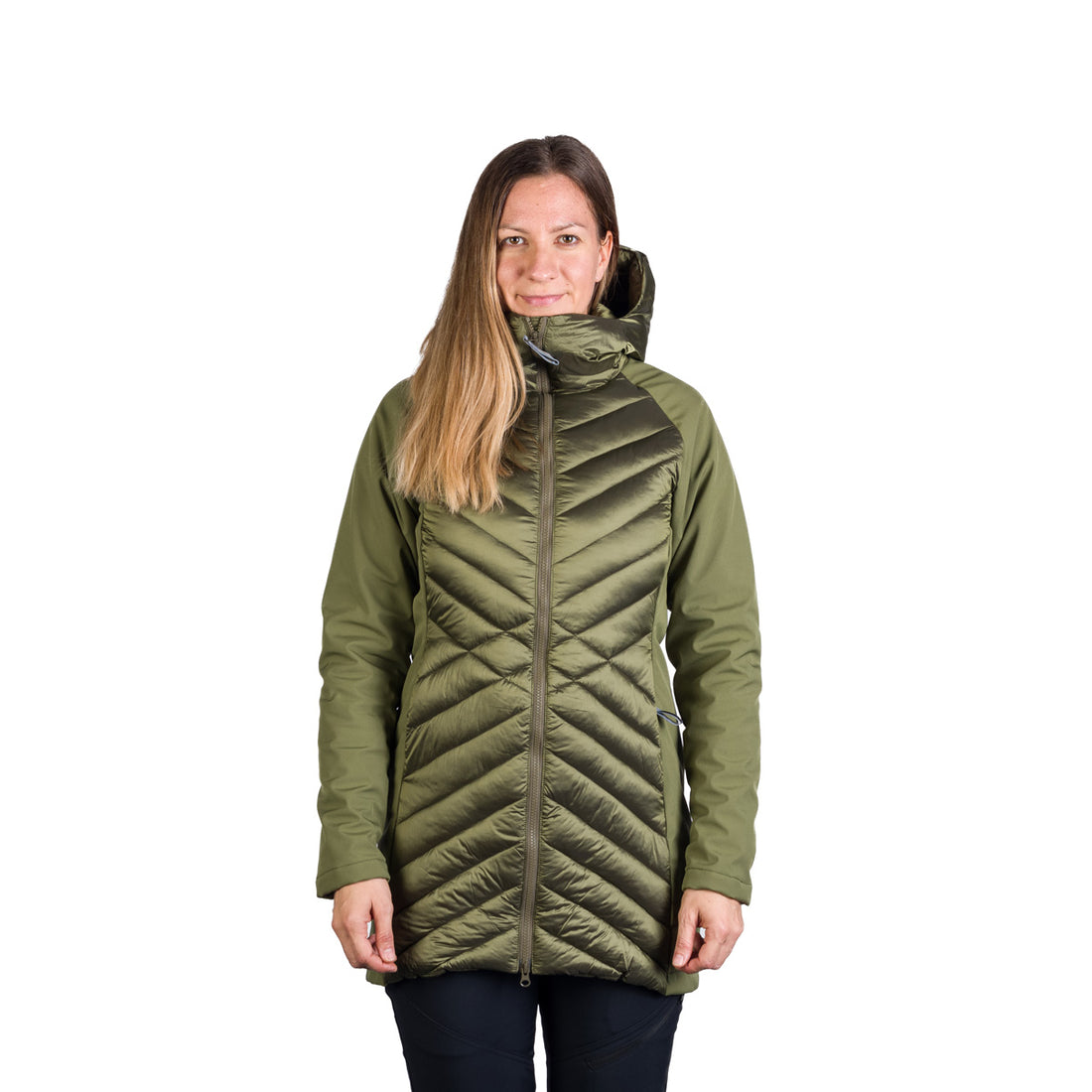 BU-6266SP women's trendy insulated jacket combined with softshell GINGER
