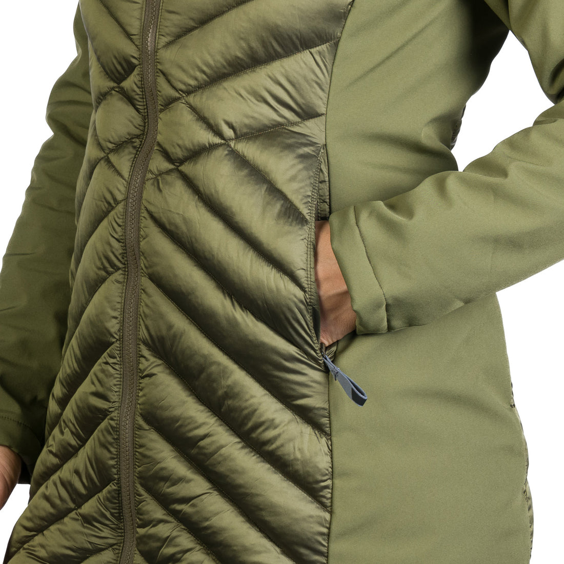 BU-6266SP women's trendy insulated jacket combined with softshell GINGER