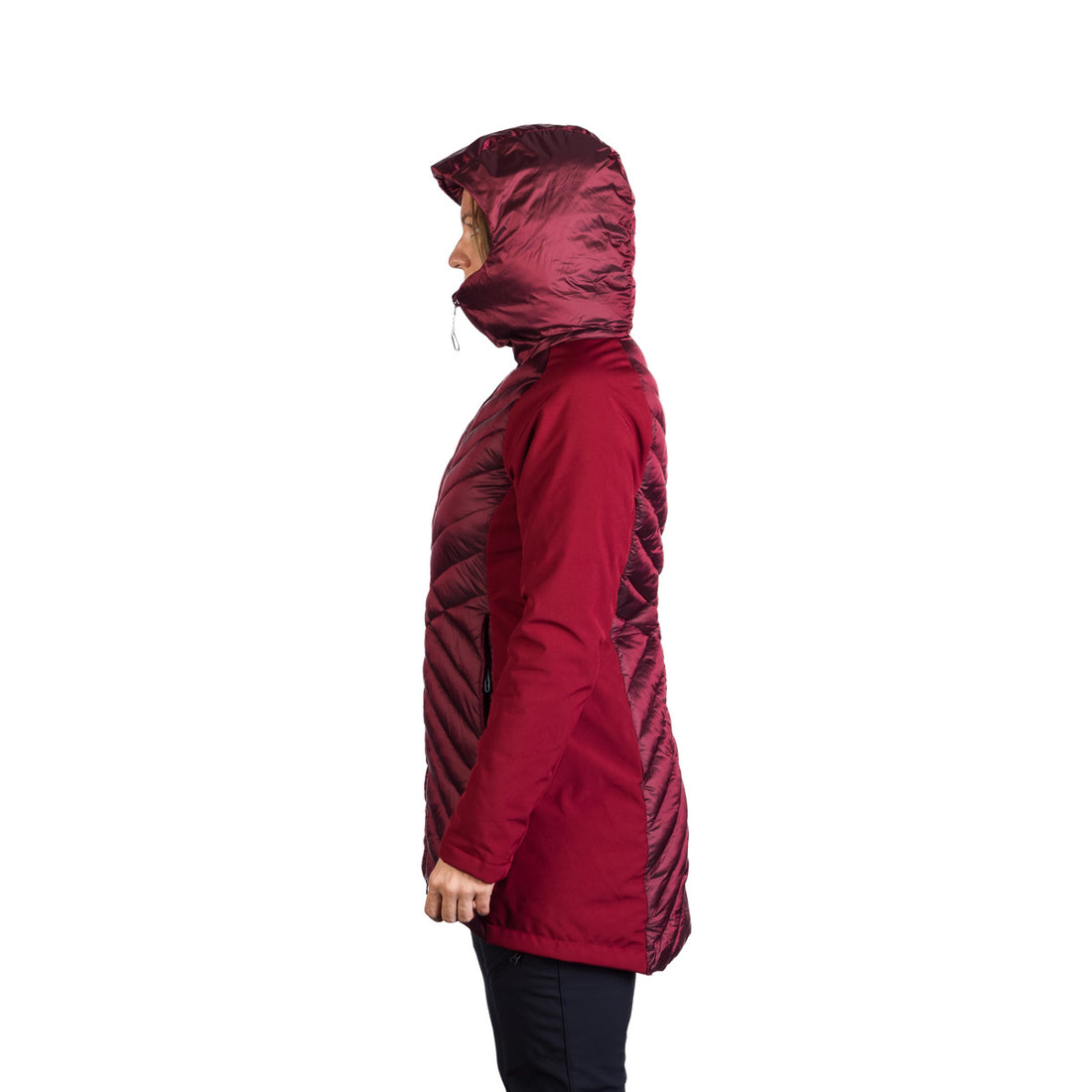 BU-6266SP women's trendy insulated jacket combined with softshell GINGER