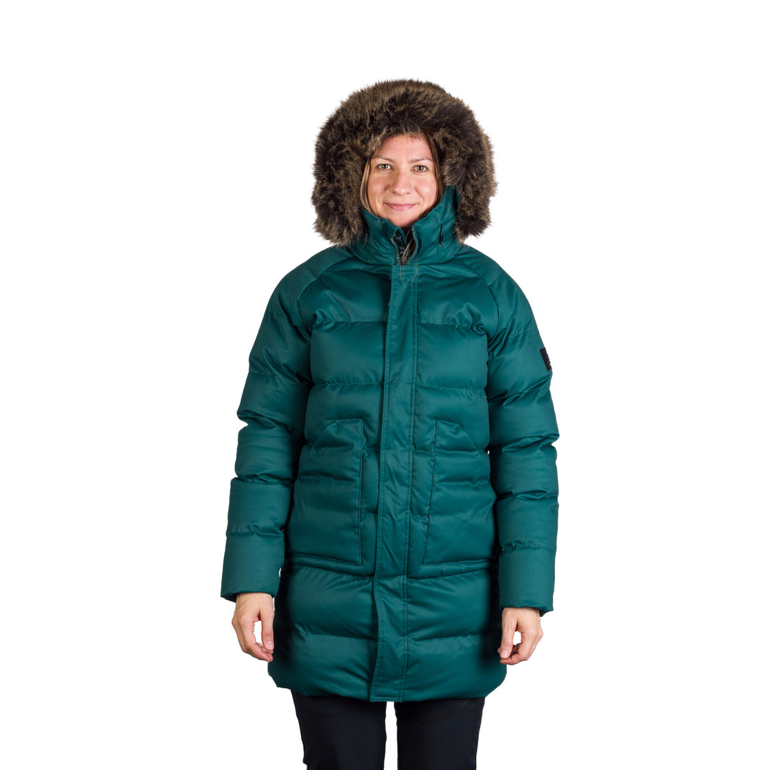 BU-6268SP women's sport insulated prolonged jacket with fur JODY