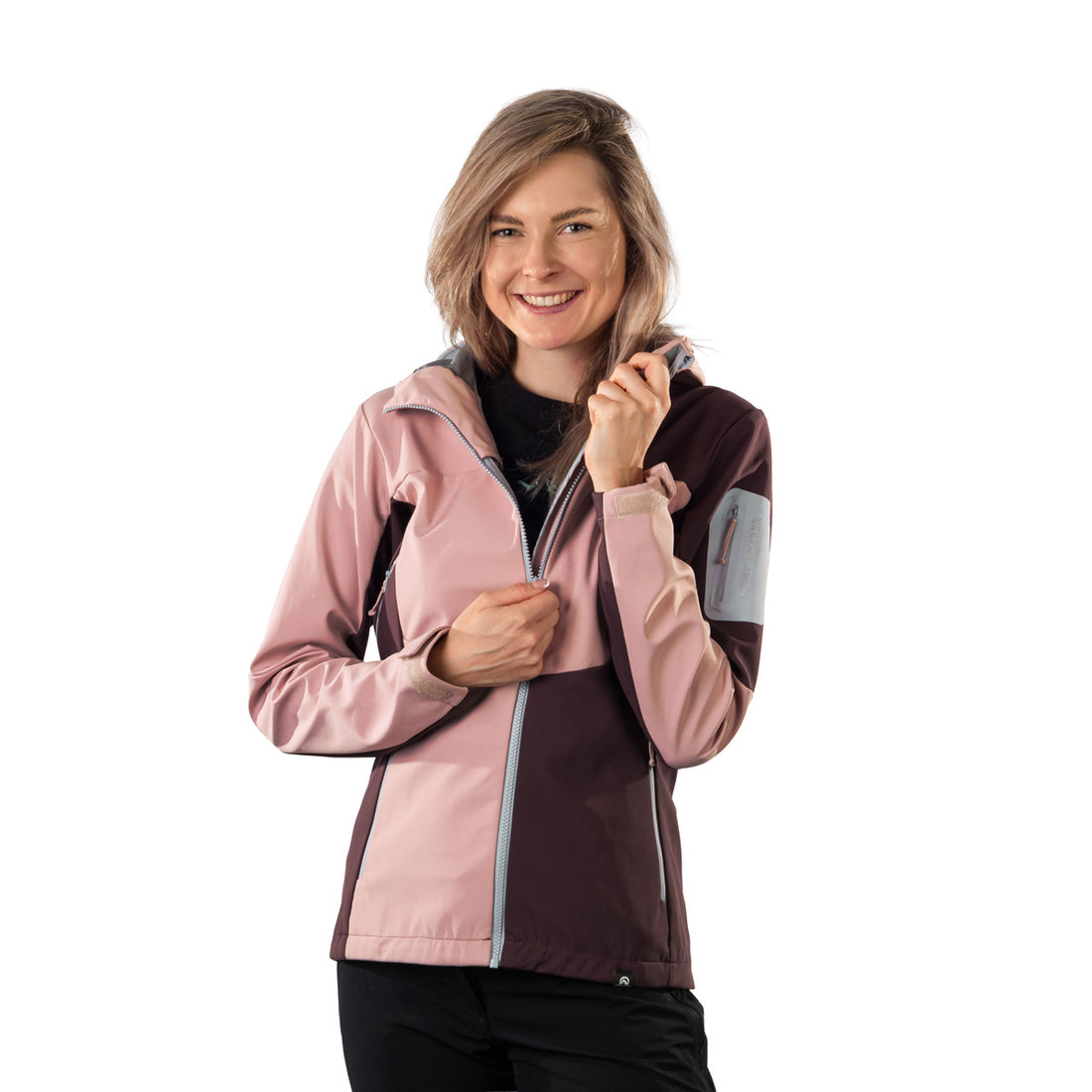 BU-6292OR women's outdoor hoody mountain softshell 3L jacket ANGIE