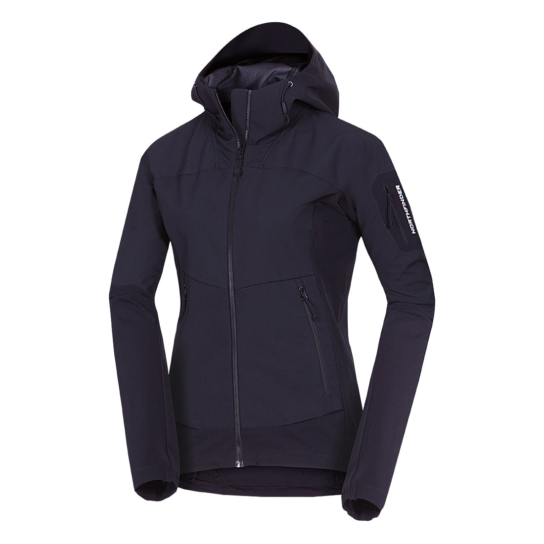BU-6293OR women's trekking hybrid softshell active jacket JANELL