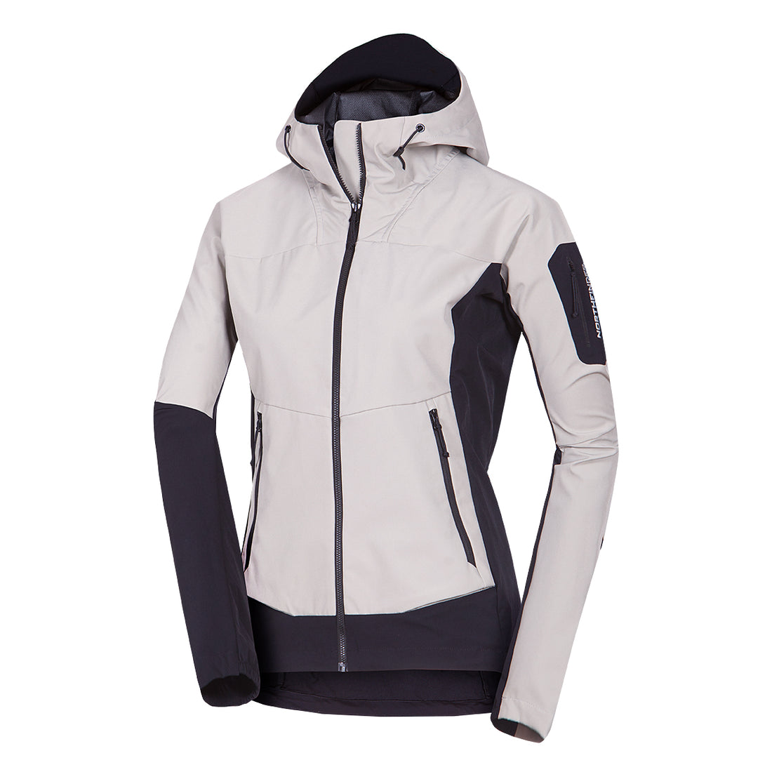 BU-6293OR women's trekking hybrid softshell active jacket JANELL