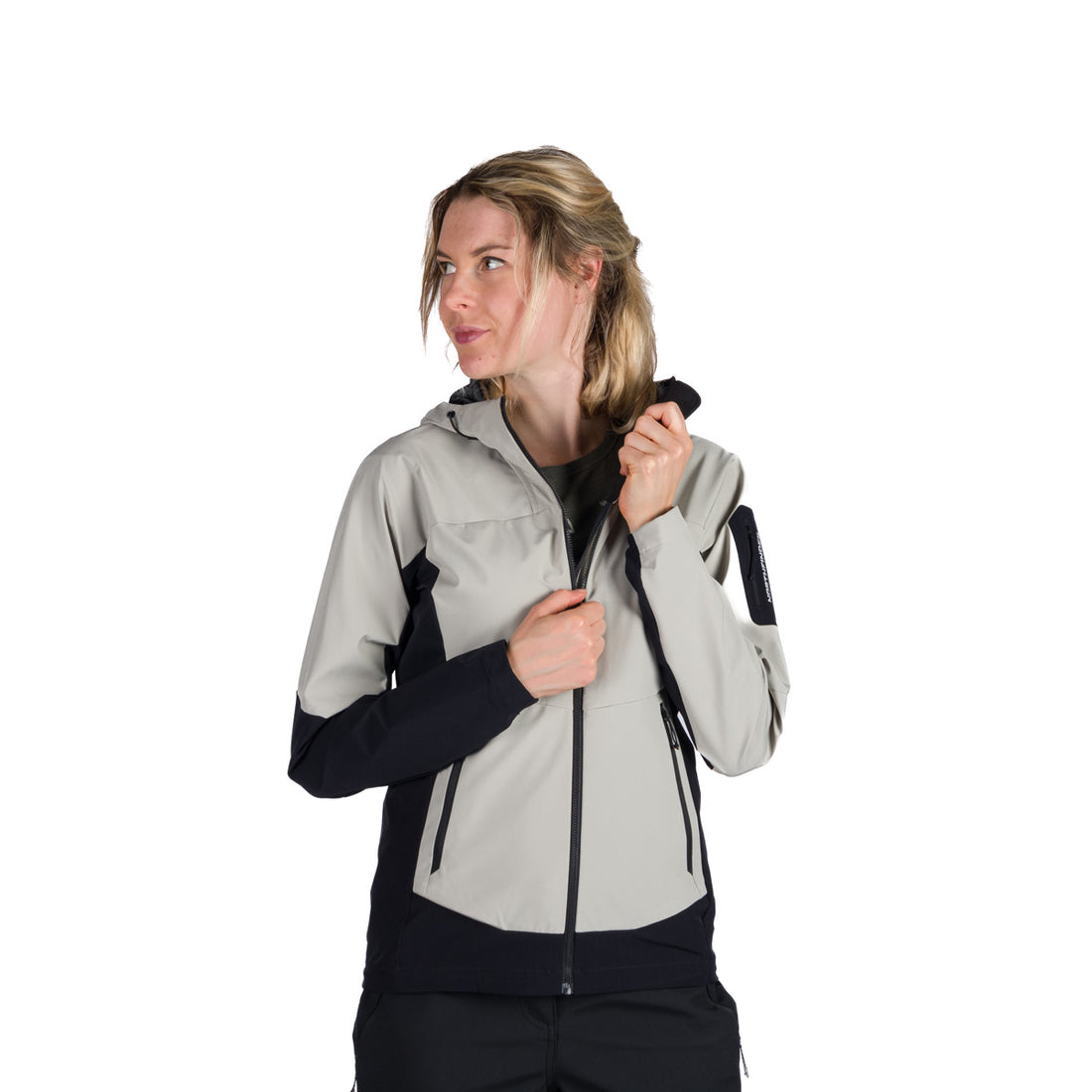 BU-6293OR women's trekking hybrid softshell active jacket JANELL