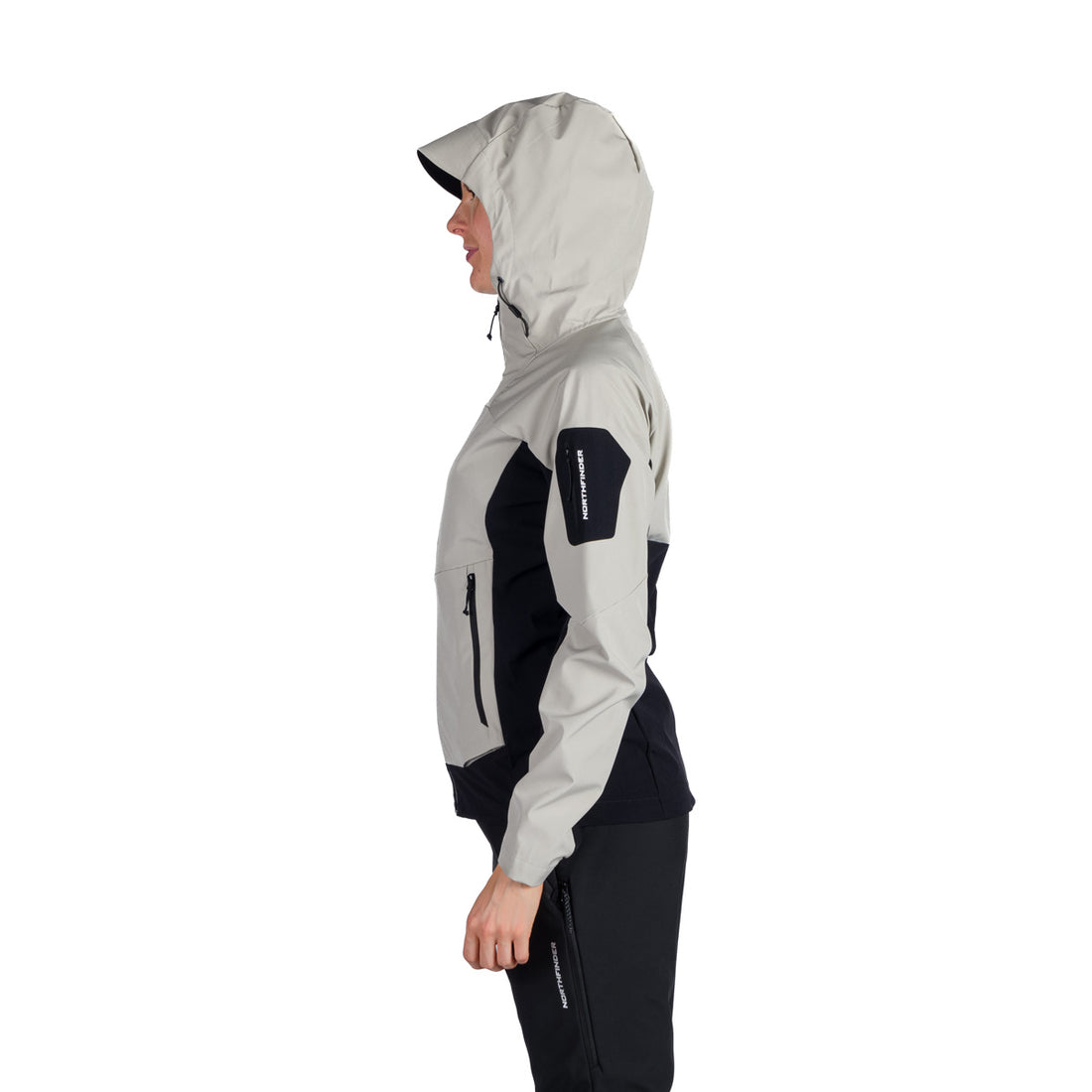 BU-6293OR women's trekking hybrid softshell active jacket JANELL