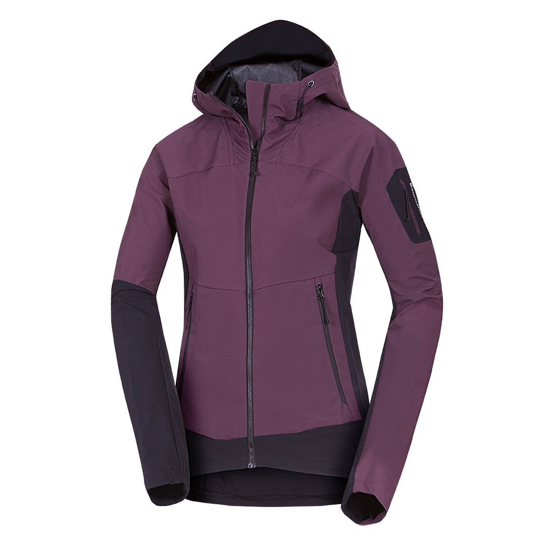 BU-6293OR women's trekking hybrid softshell active jacket JANELL