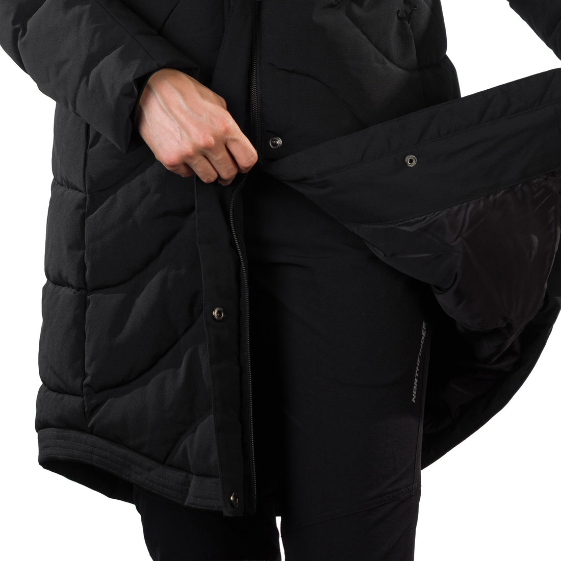 BU-6360SP women's insulated jacket long style RAELYNN