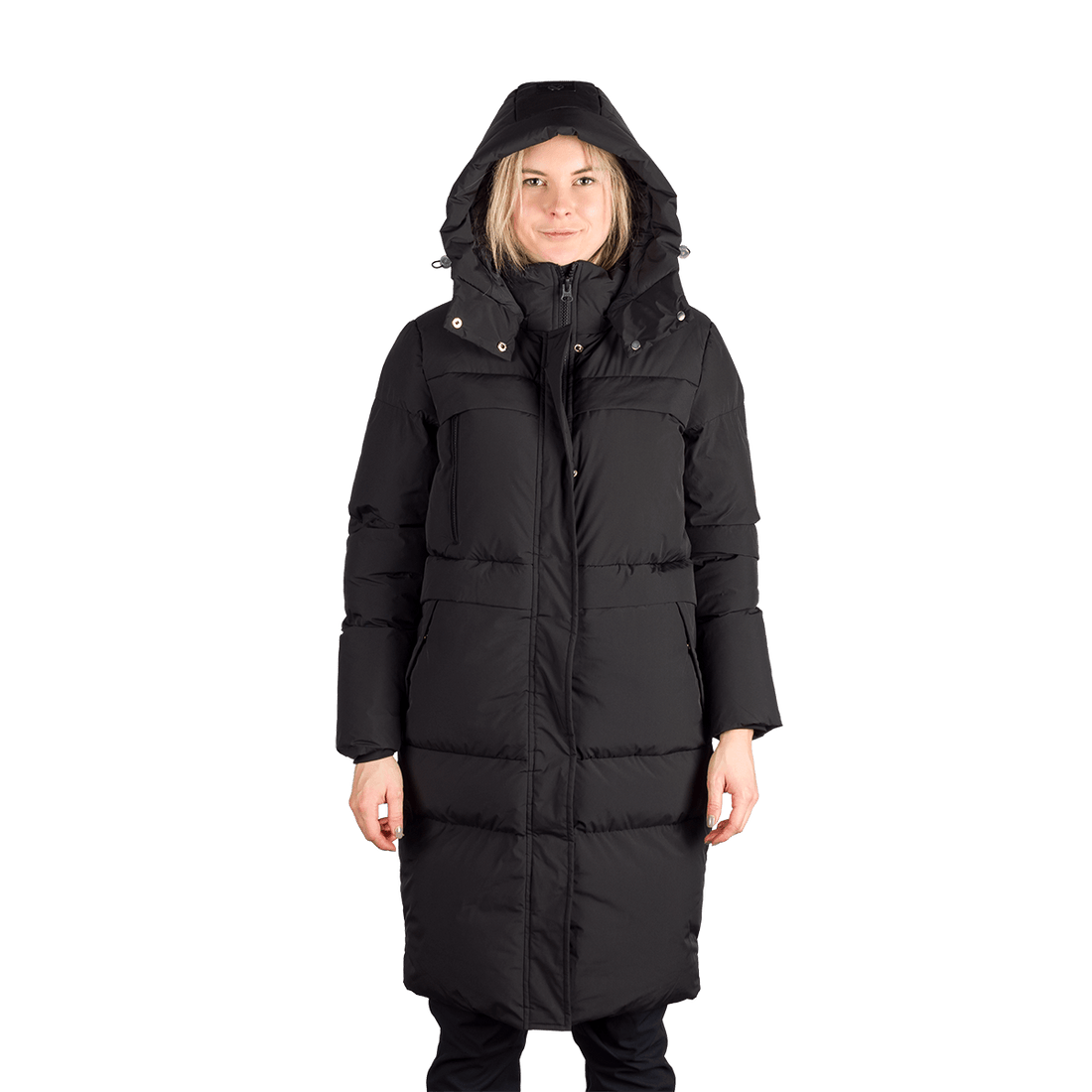 BU-6366SP woman's sport like down jacket long style EVELYNN