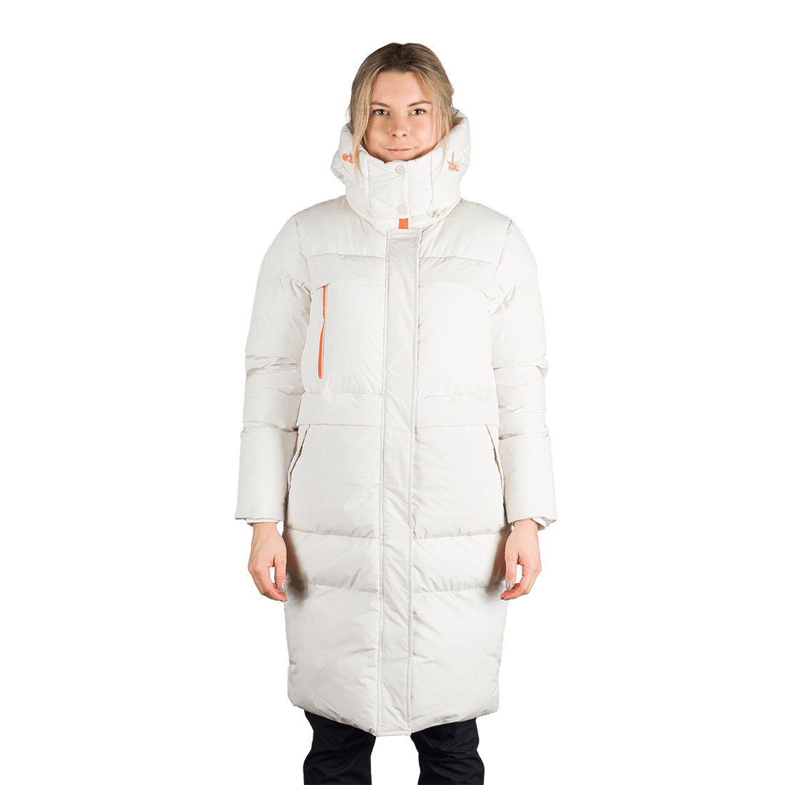 BU-6366SP woman's sport like down jacket long style EVELYNN