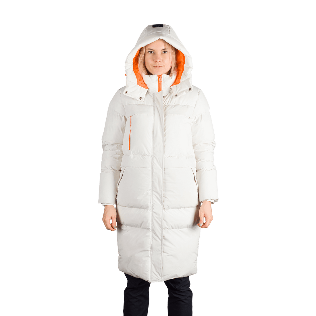 BU-6366SP woman's sport like down jacket long style EVELYNN