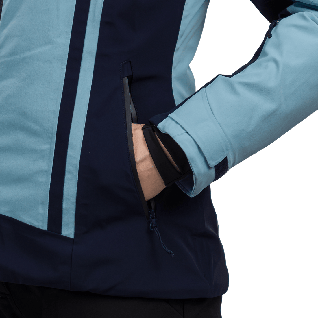BU-6422SNW women's ski technical jacket fully featured AMALIA