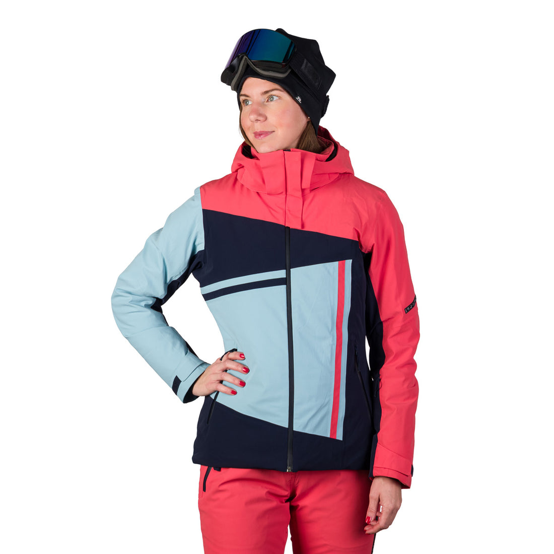BU-6422SNW women's ski technical jacket fully featured AMALIA