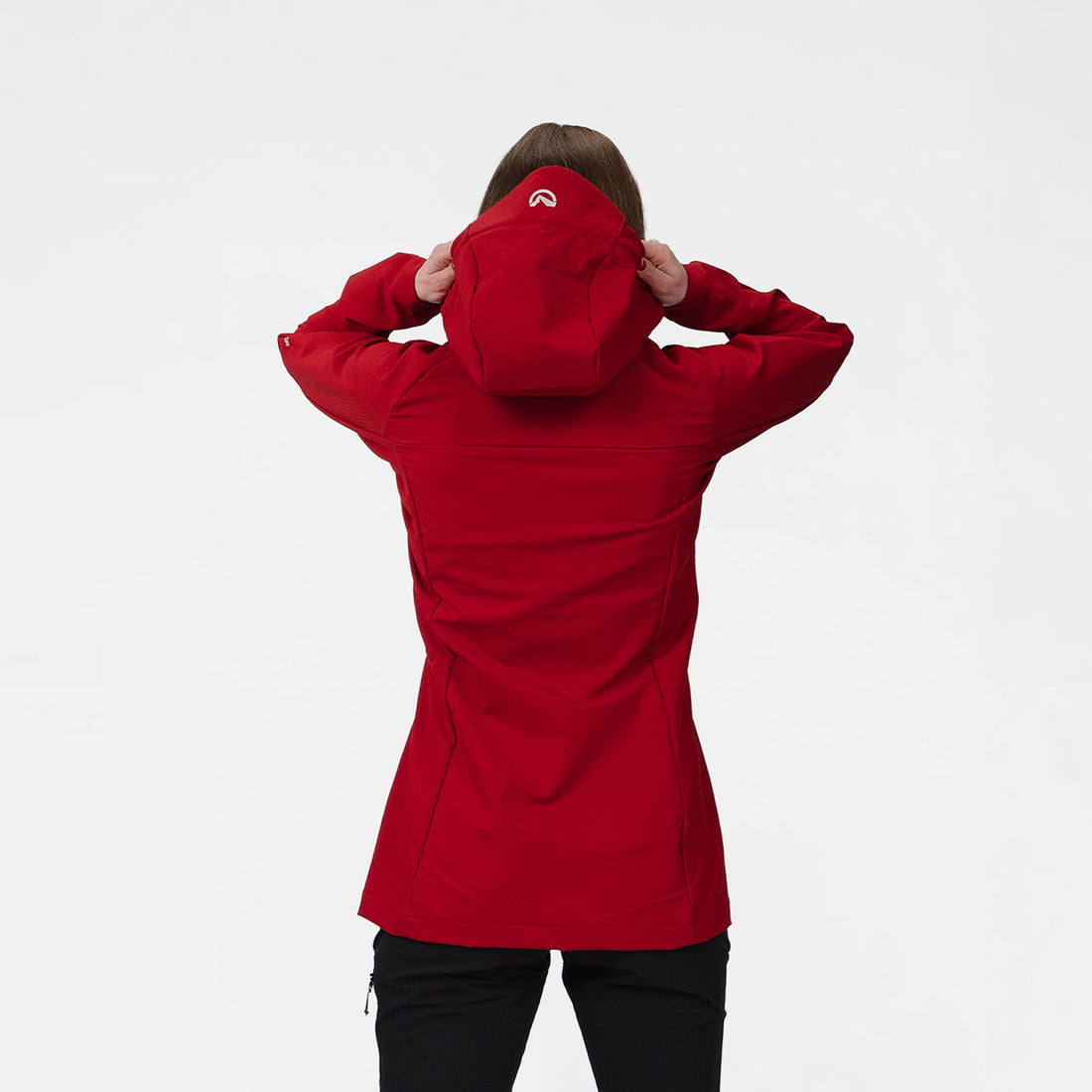 BU-6440OR women's trekking softshell long jacket 1L VAPENNA