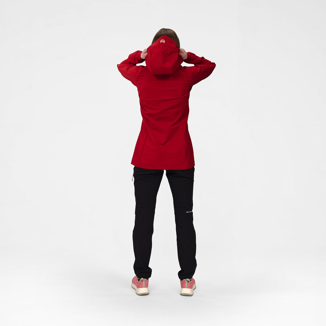 BU-6440OR women's trekking softshell long jacket 1L VAPENNA