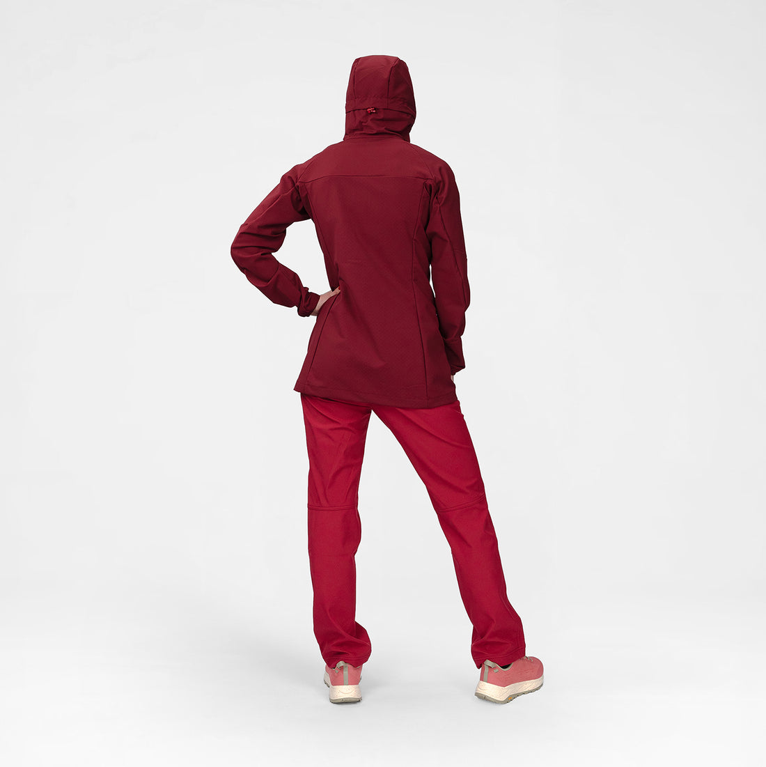 BU-6440OR women's trekking softshell long jacket 1L VAPENNA