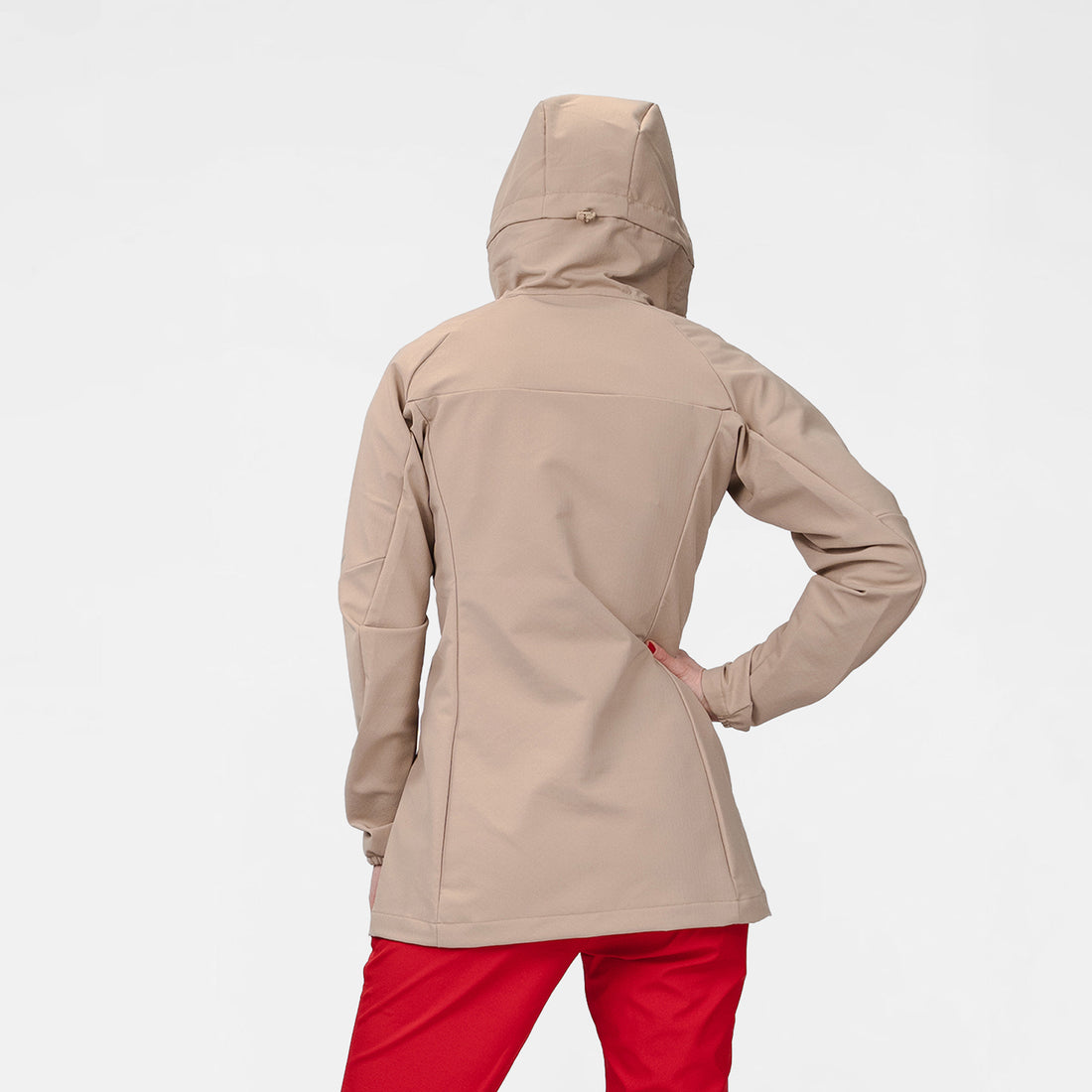 BU-6440OR women's trekking softshell long jacket 1L VAPENNA