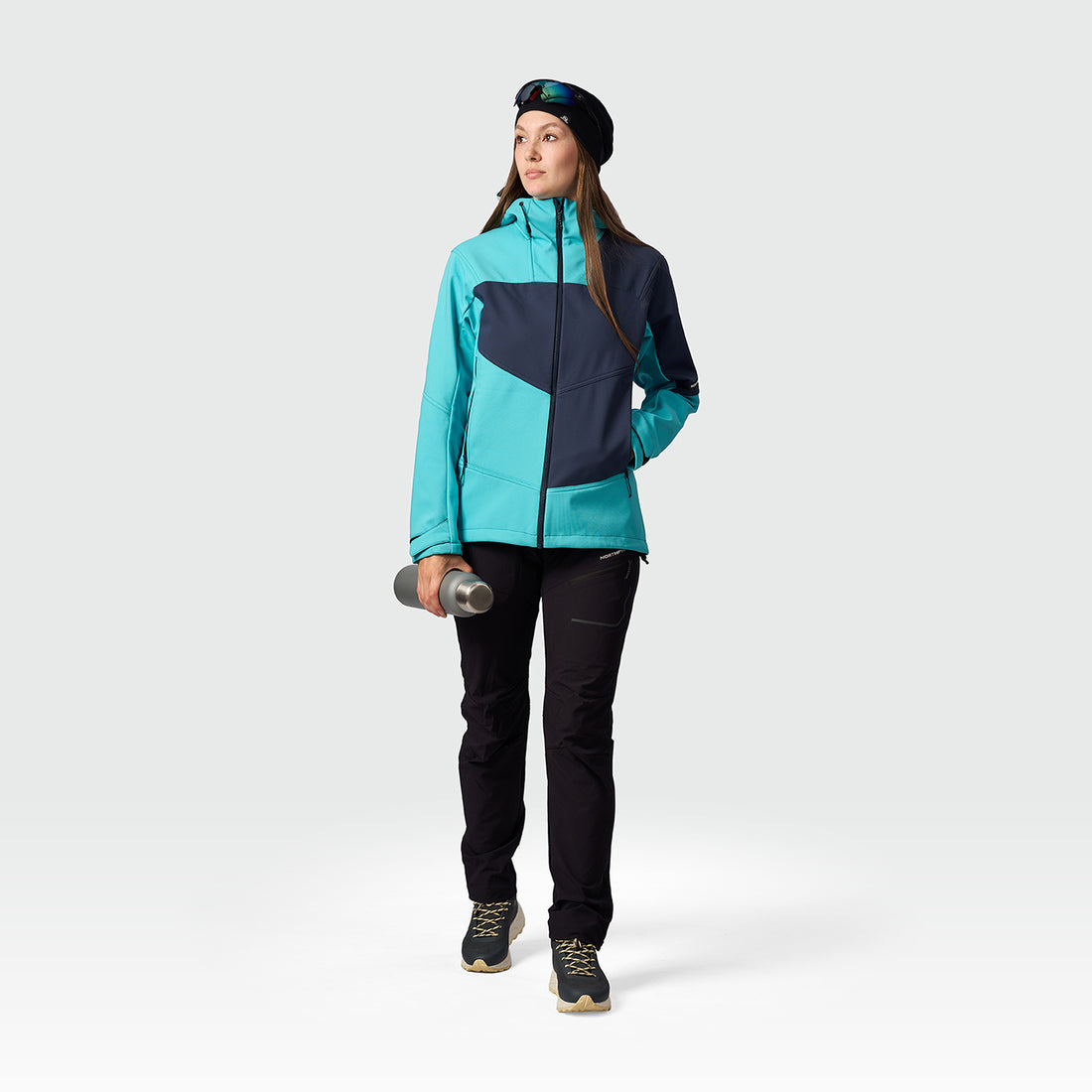 BU-6450OR women's outdoor hoody softshell jacket 3L TRIANN