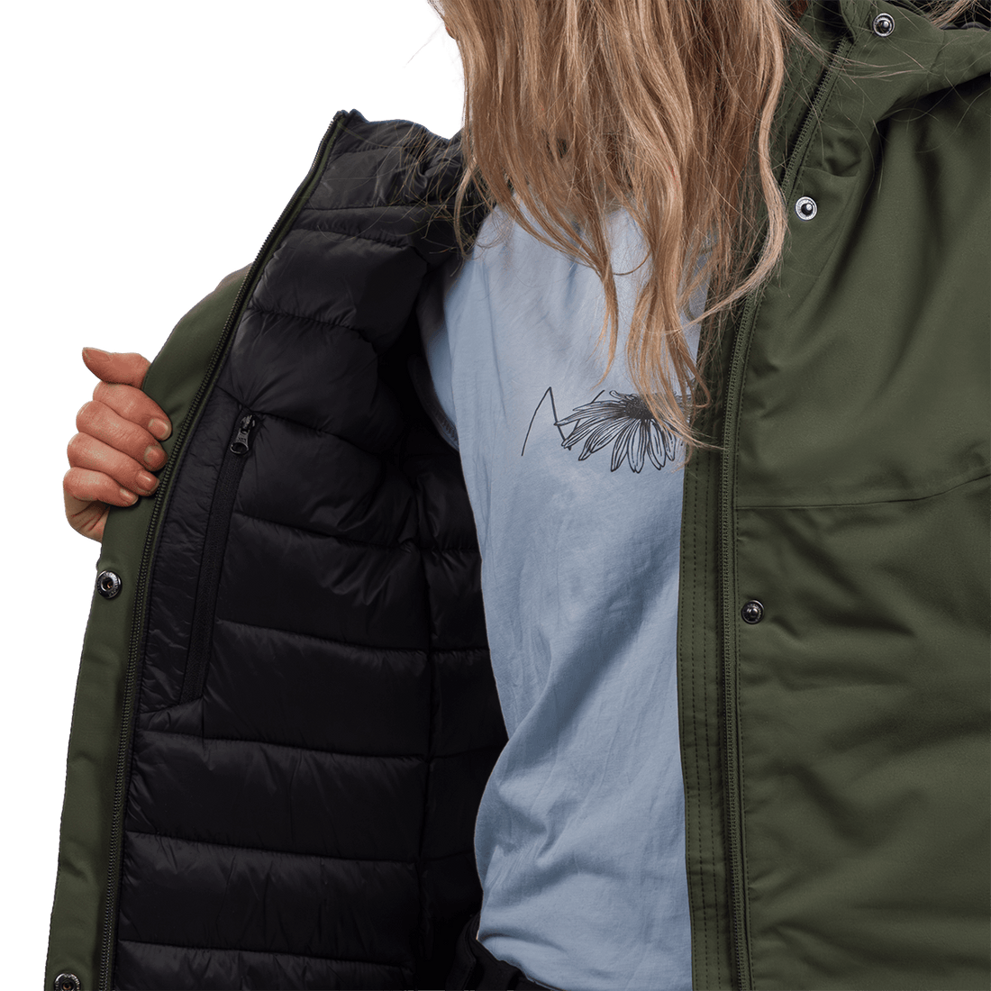 BU-6458OR women's outdoor insulated coat 2L DOLORE