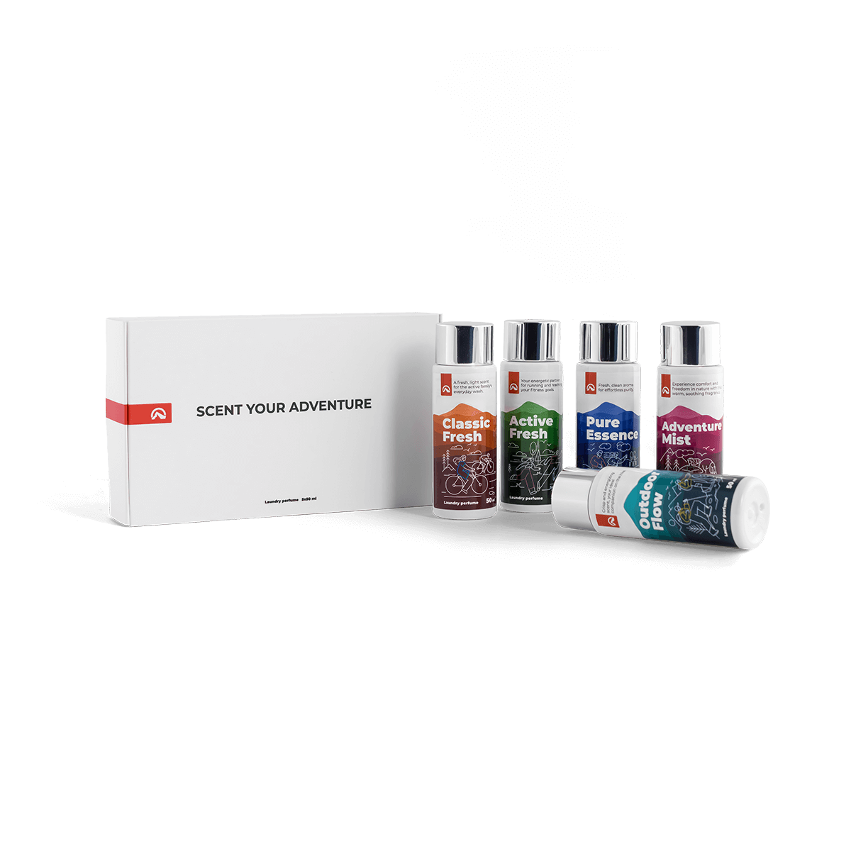 Complete gift set of 5 laundry perfumes 50 ml