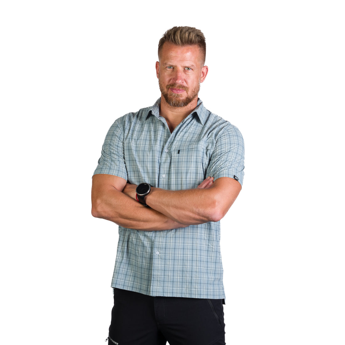 KO-30451OR men's technical outdoor shirt short sleeve CASEN