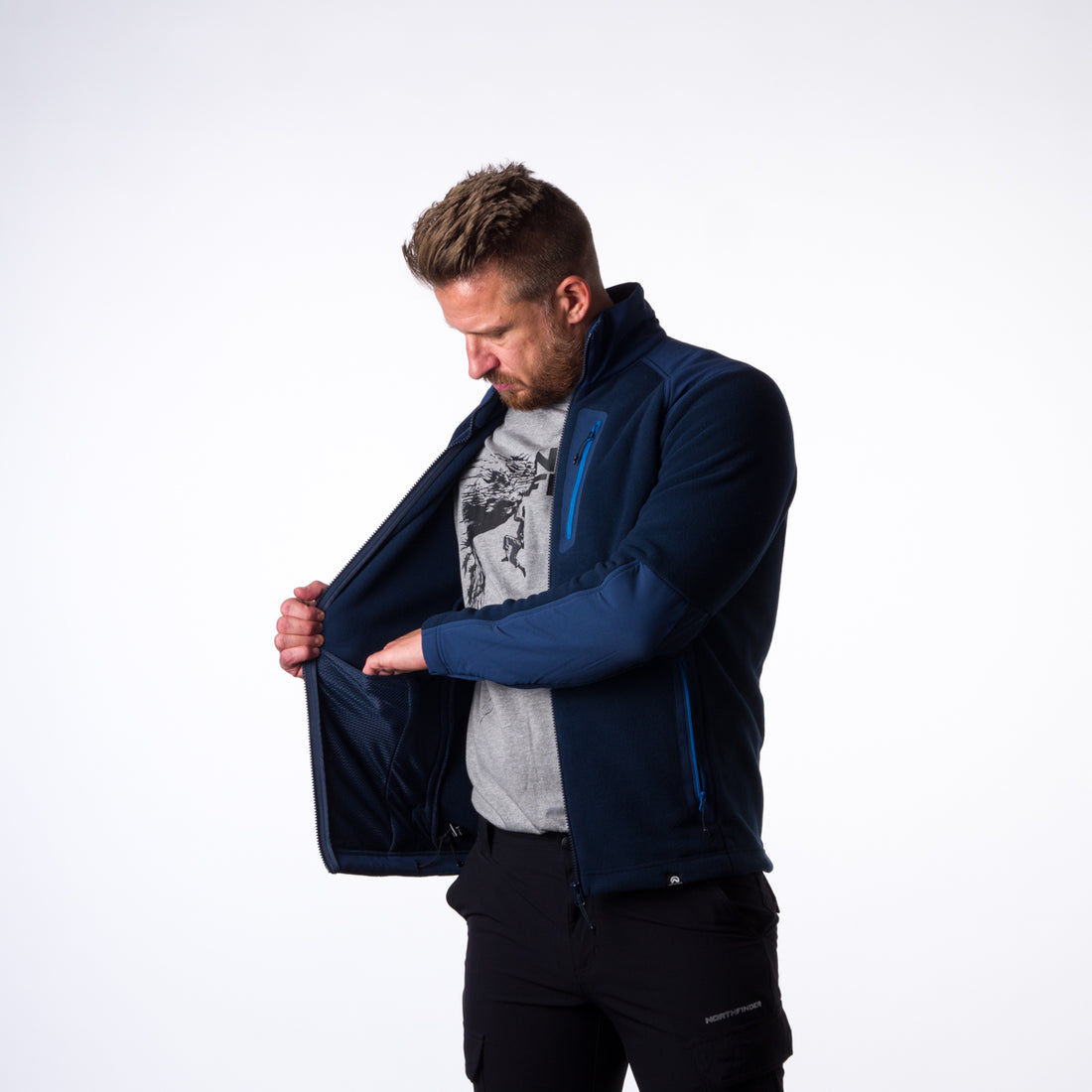 Men's fleece hoodie Polartec® Micro 200 MINCOL TRIBEC