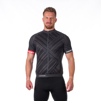 Men's full-zip cycling T-shirt TR-3901MB JAY