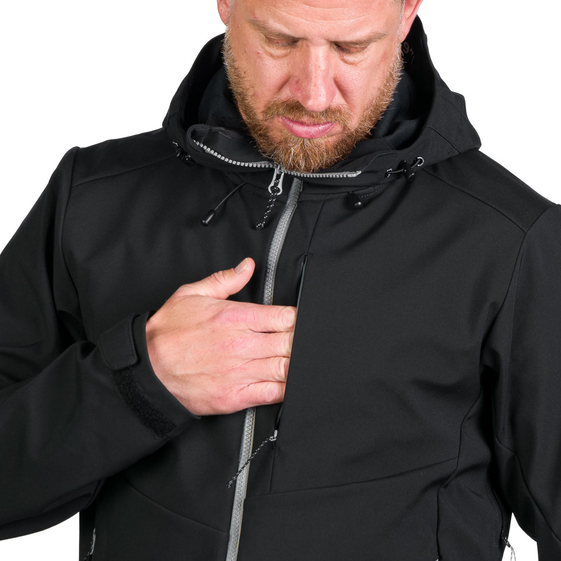 Men's hiking softshell stretch jacket MONTE