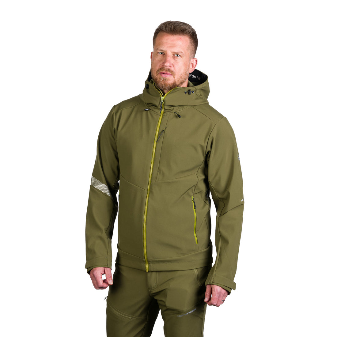 Men's hiking softshell stretch jacket MONTE