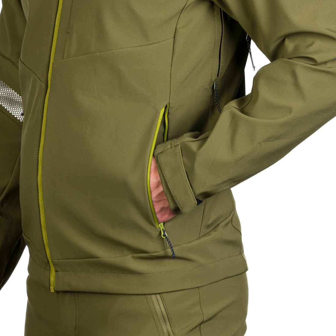 Men's hiking softshell stretch jacket MONTE