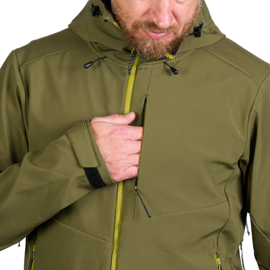 Men's hiking softshell stretch jacket MONTE