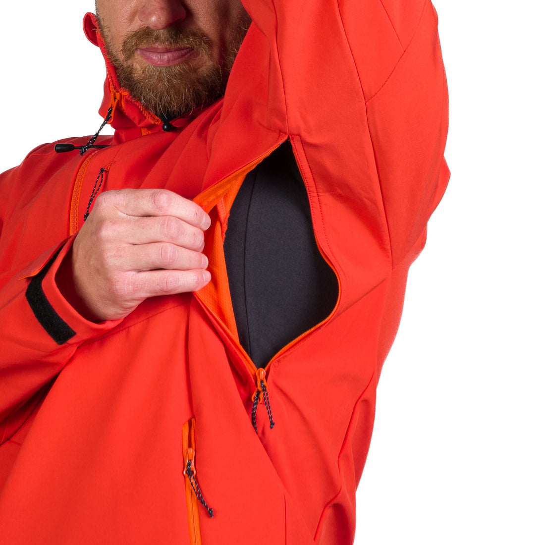 Men's hiking softshell stretch jacket MONTE