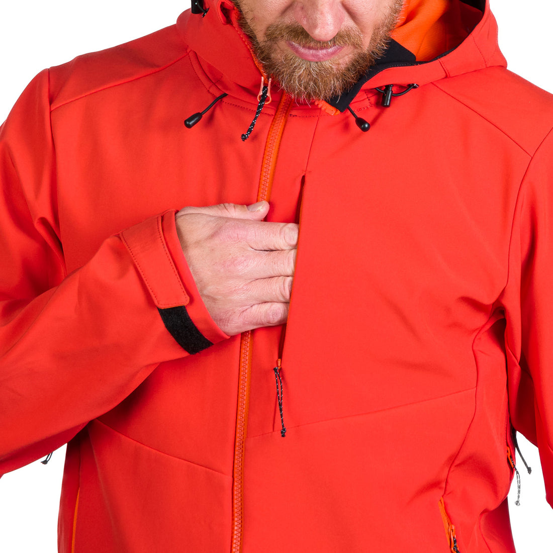 Men's hiking softshell stretch jacket MONTE