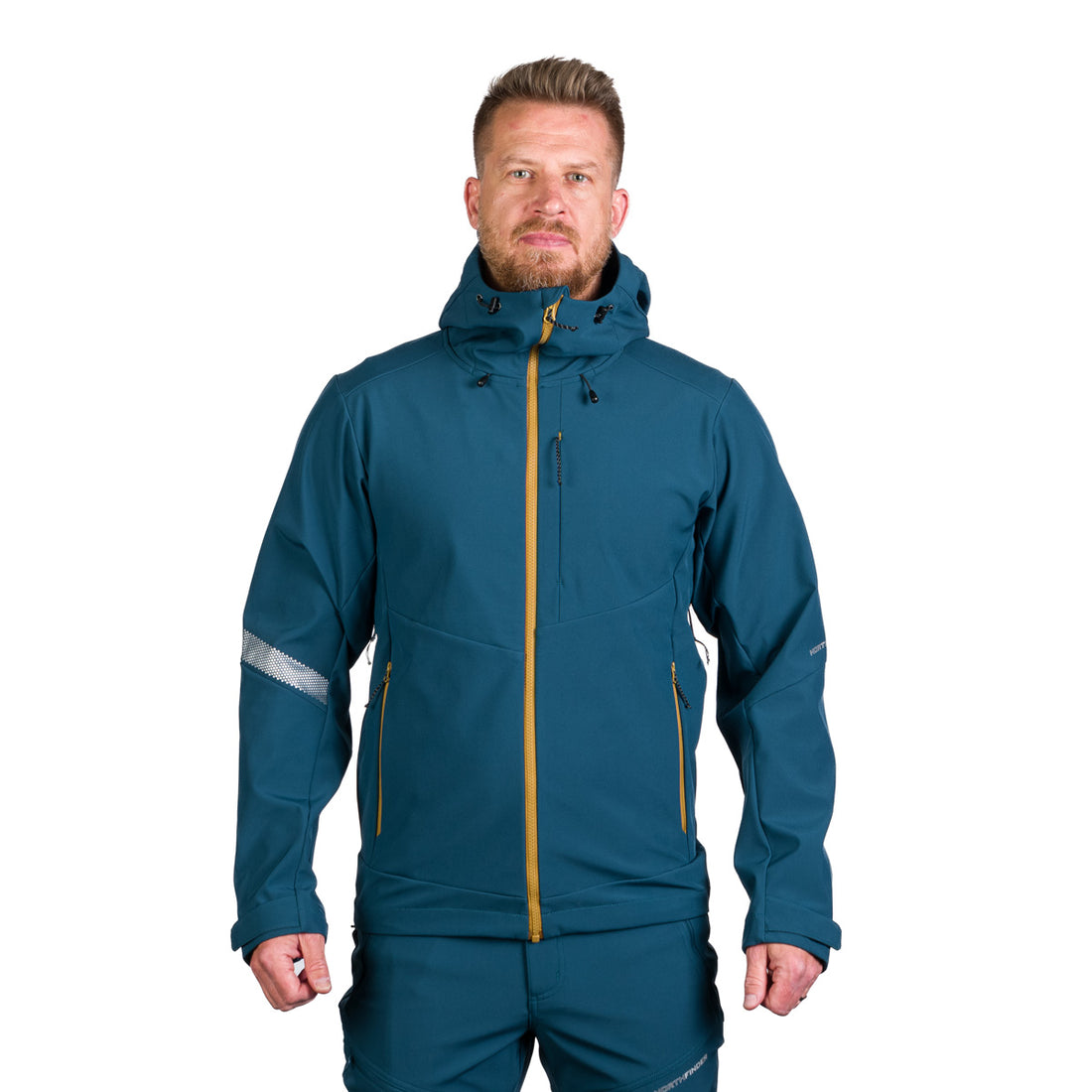 Men's hiking softshell stretch jacket MONTE