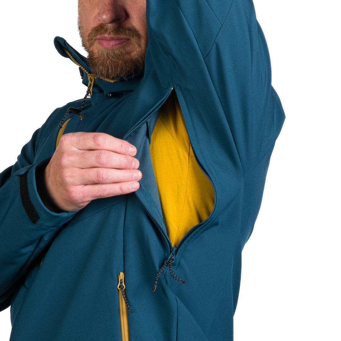 Men's hiking softshell stretch jacket MONTE