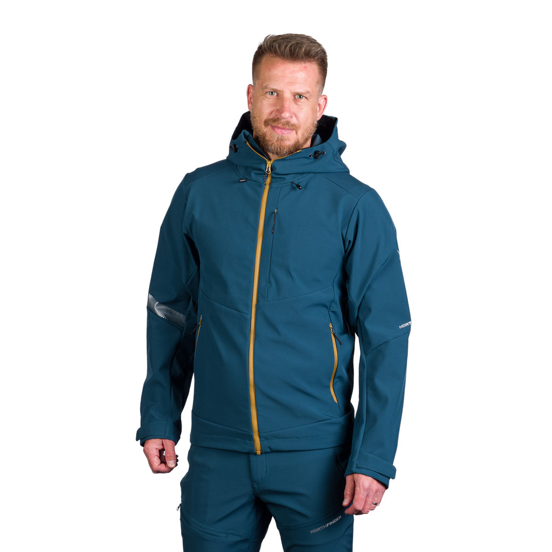 Men's hiking softshell stretch jacket MONTE