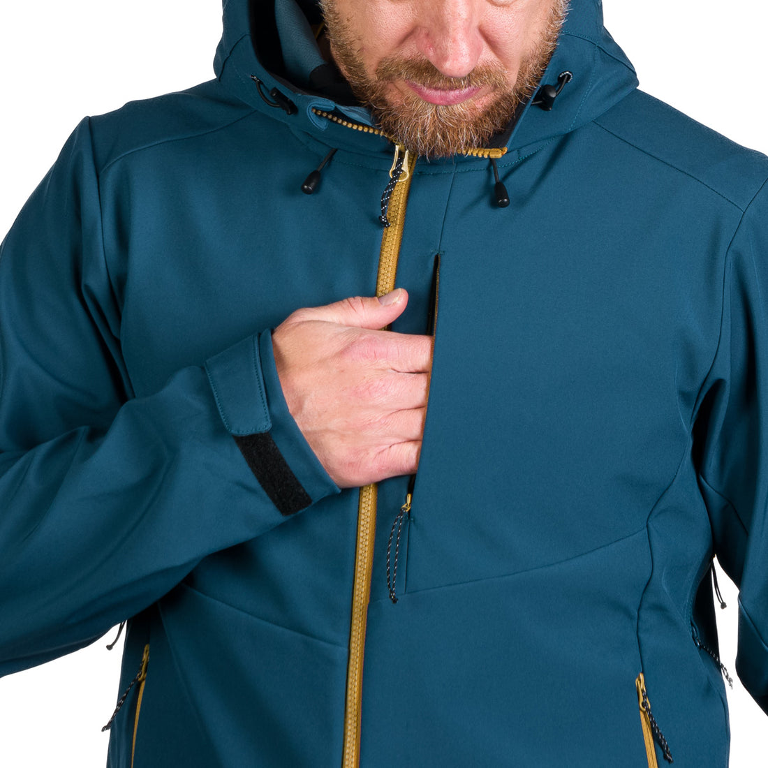 Men's hiking softshell stretch jacket MONTE