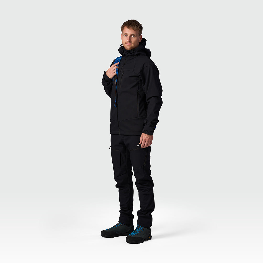 men's outdoor hoody softshell jacket 3L