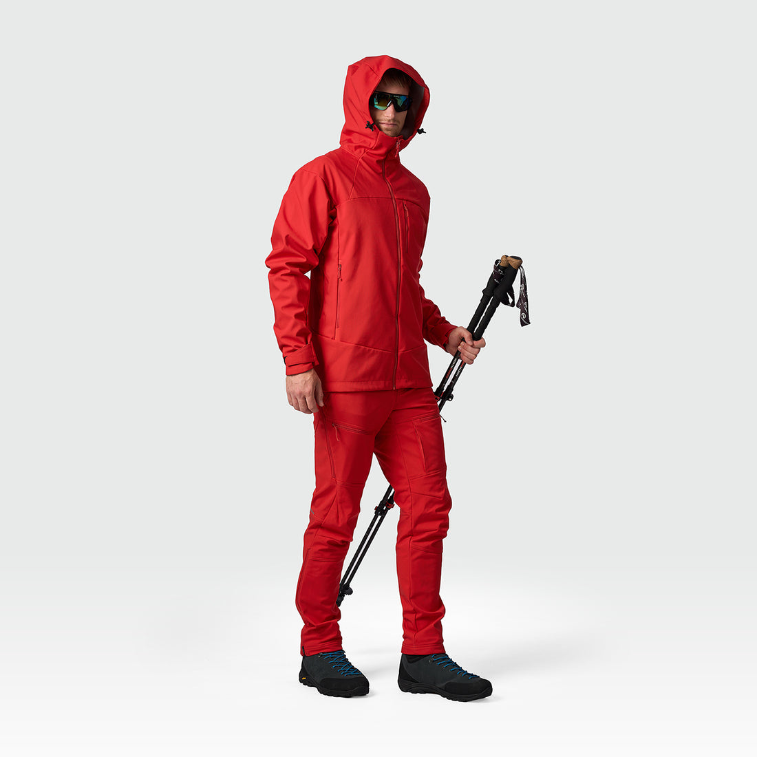 men's outdoor hoody softshell jacket 3L