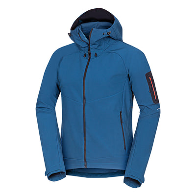 Men's outdoor softshell 3L jacket with hood BRIO